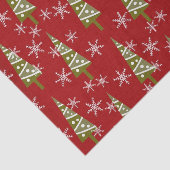 ヴィンテージの休日のクリスマスパターン 薄葉紙 (詳細)