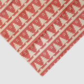 ヴィンテージの休日のクリスマスパターン 薄葉紙 (詳細)