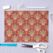 ヴィンテージの休日のクリスマスパターン 薄葉紙 (クラフト)