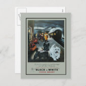 ヴィンテージの休日の広告はがき シーズンポストカード (正面/裏面)