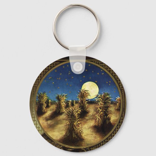 ヴィンテージの休日は感謝祭の日 キーホルダー (正面)