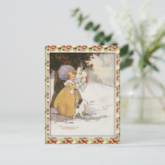 ヴィンテージの休日場面 シーズンポストカード (スタンド正面)