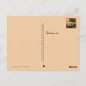 ヴィンテージの休日 – クリスマスツリーで車 ポストカード (裏面)