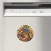 ヴィンテージの休日、感謝祭、収穫祭、巡礼祭 マグネット (インサイチュ (食洗機))