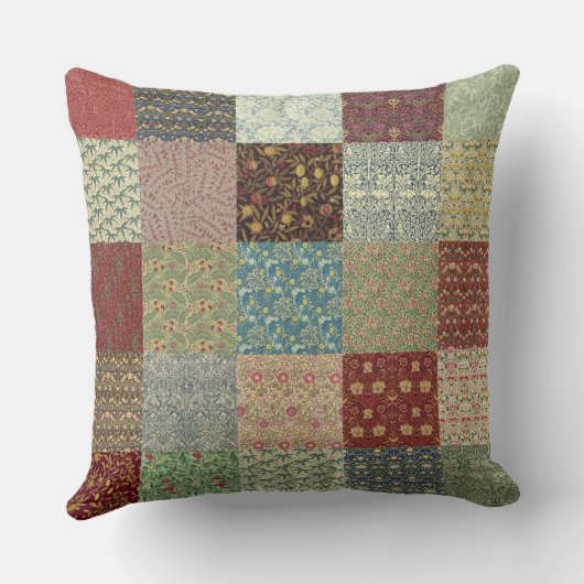 ヴィンテージの伝統のパッチワークのクッション クッション (裏面)
