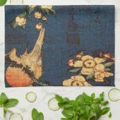 ヴィンテージの伝統的な和紙のプリント キッチンタオル (折り畳み)