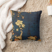 ヴィンテージの伝統的な和紙のプリント クッション (ブランケット)