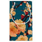 ヴィンテージの伝統的な和紙のプリント スモールペーパーバッグ (裏面)