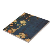 ヴィンテージの伝統的な和紙のプリント タイル (側面)