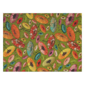 ヴィンテージの伝統的な和紙のプリント テーブルクロス (正面(横))