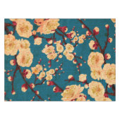 ヴィンテージの伝統的な和紙のプリント テーブルクロス (正面(横))