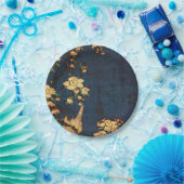 ヴィンテージの伝統的な和紙のプリント ペーパープレート (パーティー)