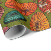 ヴィンテージの伝統的な和紙のプリント ラッピングペーパー (ロールコーナー)