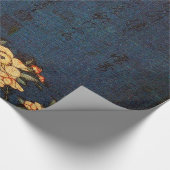 ヴィンテージの伝統的な和紙のプリント ラッピングペーパー (角)