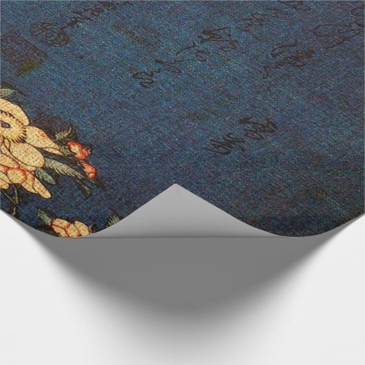 ヴィンテージの伝統的な和紙のプリント ラッピングペーパー (角)