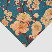 ヴィンテージの伝統的な和紙のプリント 薄葉紙 (詳細)