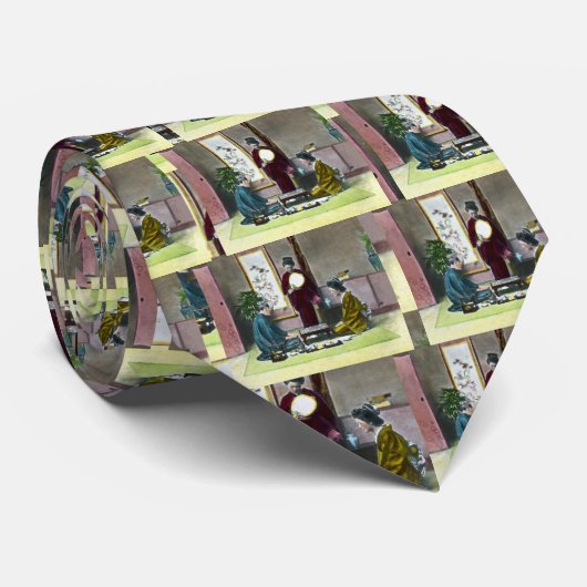 ヴィンテージの伝統的な日本人のMahjongの麻雀 ネクタイ (ロール)