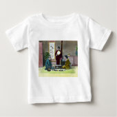 ヴィンテージの伝統的な日本人のMahjongの麻雀 ベビーTシャツ (正面)
