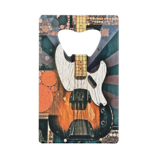 ヴィンテージの低音の栓抜き クレジットカード栓抜き (正面)