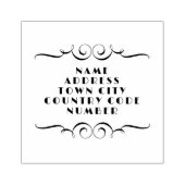 ヴィンテージの住所を表示するゴム印 ラバースタンプ (インプリント)