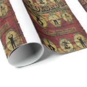 ヴィンテージの余興の旗 ラッピングペーパー (ロールコーナー)