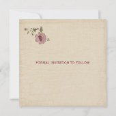 ヴィンテージの保存日付 セーブザデート (裏面)