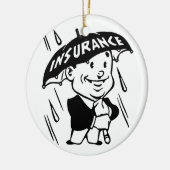 ヴィンテージの保険の人 セラミックオーナメント (左)