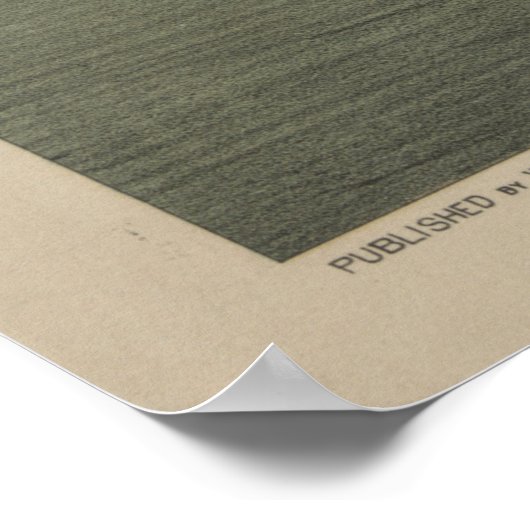 ヴィンテージの信条アスリートのイラストレーション（1879年） ポスター (角)