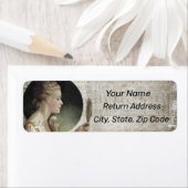 ヴィンテージの個人設定アドレスを持つ鏡 ラベル (インサイチュ)