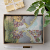 ヴィンテージの傘の下のイースターチックス 薄葉紙 (ギフト)