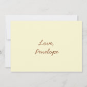 ヴィンテージの傘を持つ孤独恋しく思なカエル カード (裏面)