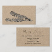 ヴィンテージの優れたなかみそり/優れた余分厚い 名刺 (正面/裏面)