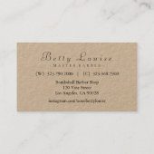 ヴィンテージの優れたなかみそり/優れた余分厚い 名刺 (裏面)