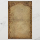 ヴィンテージの優雅の暗闇 便箋 (正面)