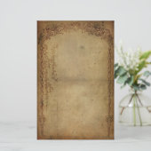 ヴィンテージの優雅の暗闇 便箋 (スタンド正面)