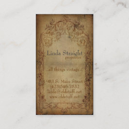 ヴィンテージの優雅の暗闇 名刺