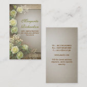 ヴィンテージの優雅の美しい名刺 名刺 (正面/裏面)