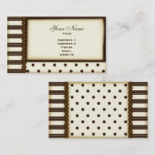 ヴィンテージの優雅 名刺 (正面/裏面)