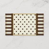 ヴィンテージの優雅 名刺 (裏面)