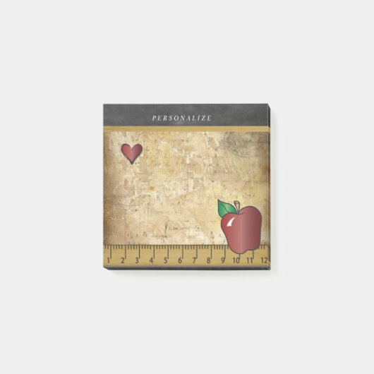 ヴィンテージの先生のデザイン| DIYの文字 ポストイット (正面)