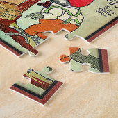 ヴィンテージの児童書とページイラスト ジグソーパズル (側面)