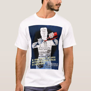 ヴィンテージの公衆衛生ポスターワイシャツ Tシャツ