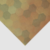 ヴィンテージの六角形の蜜蜂の巣パターン 薄葉紙 (詳細)