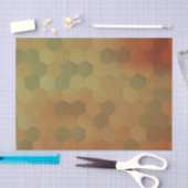 ヴィンテージの六角形の蜜蜂の巣パターン 薄葉紙 (クラフト)