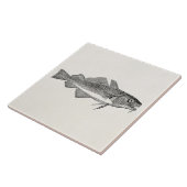 ヴィンテージの共通のタラ魚-水中競技はテンプレートを採取します タイル (側面)