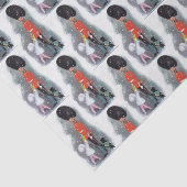 ヴィンテージの兵士の子供のクリスマスのティッシュ 薄葉紙 (詳細)