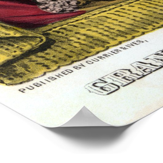 ヴィンテージの内戦の共和党大統領の選挙 ポスター (角)