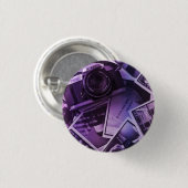 ヴィンテージの円形ボタン 缶バッジ (正面&裏面)