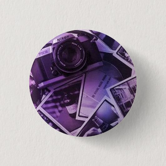 ヴィンテージの円形ボタン 缶バッジ (正面)