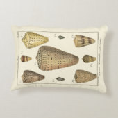 ヴィンテージの円錐形の貝 アクセントクッション (裏面)